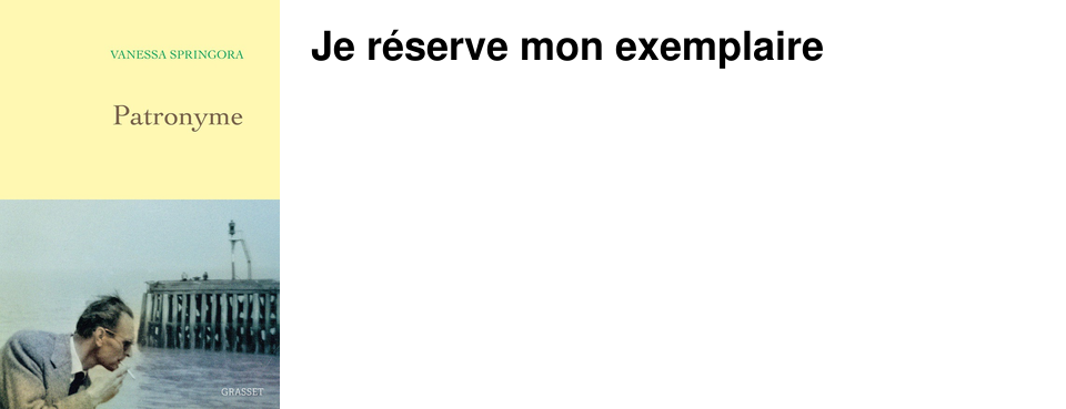 Je r�serve mon exemplaire