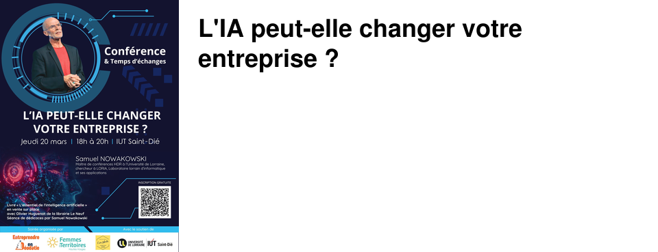 L'IA peut-elle changer votre entreprise ?