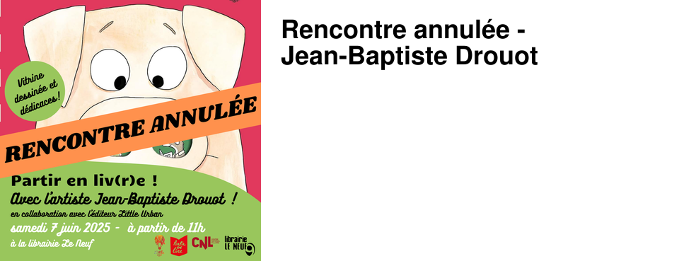 Rencontre annul�e - Jean-Baptiste Drouot