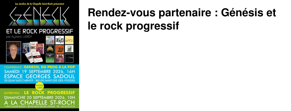 Rendez-vous partenaire : G�n�sis et le rock progressif